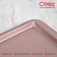 Gambar Cypruz Loyang Cookie Sheet Rose Gold - 33 x 23 x 1.7cm dari Cypruz Kitchenware Kota Administrasi Jakarta Utara 3 Tokopedia