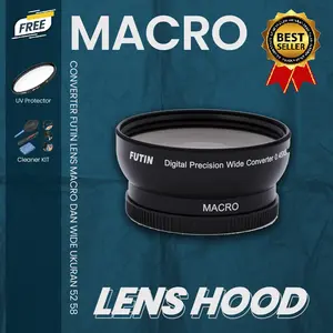 CONVERTER FUTIN LENS MACRO DAN WIDE UKURAN 52 58