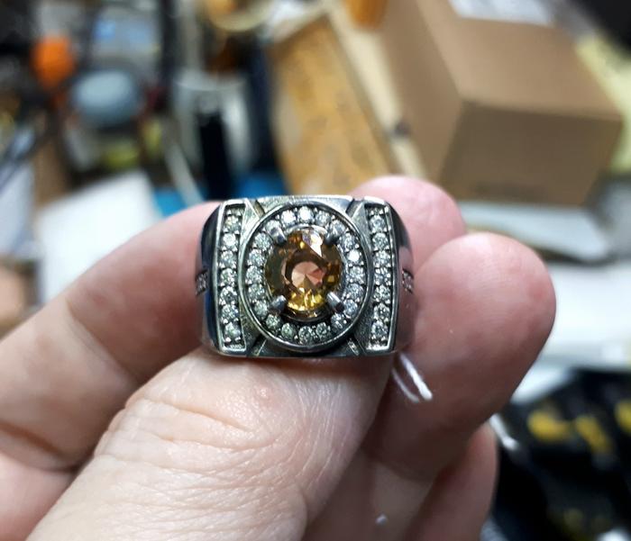 Gambar Batu Permata Natural Brown Zircon ZRC004 Size Kantoran Ikatan Perak dari CNC phoneshop Kota Administrasi Jakarta Pusat Tokopedia