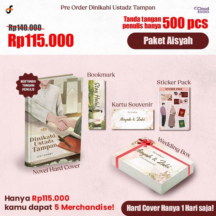 Gambar Pre Order -Buku Novel  - Dinikahi Ustadz Tampan - Just Mommy - Cloudbo dari Bumi Fiksi Makassar Kota Makassar Tokopedia