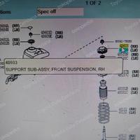 Gambar po support shock absorber front RH/LH toyota Agya 2023, raize 1.0, 1.2 dari toyota duta cendana Kab. Cianjur 2 Tokopedia
