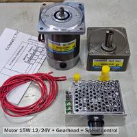 Gambar HOULE Motor 15W 12v 24v DC 3DC Variable Speed Control Motor Gearbox Set 15watt Dinamo Induction Gearhead 3GN Reversible 3DC15W 3DC15R 12VDC 24VDC - 12V DC, 3GN3K dari HOULE Motor Kota Administrasi Jakarta Utara 5 Tokopedia