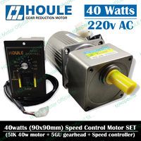 Gambar HOULE Motor 40W 220v AC 5IK Variable Speed Control Gear Motor Gearbox set 40watt 1P220V 5IK40W 5IK40R 5RK40 Reversible Torque Dinamo RPM Rendah - 5GU3K (1:3), US-52 Analog dari HOULE Motor Kota Administrasi Jakarta Utara 1 Tokopedia