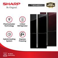Gambar Sharp Kulkas 4 Pintu SJ-IF91PG-GB J-Tech Inv Queen Geo Black 639L dari SHARP OFFICIAL STORE JAKARTA Kota Administrasi Jakarta Utara 1 Tokopedia
