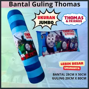 SATU SET BANTAL DAN GULING ANAK MOTIF THOMAS& FRIEND TERMURAH ASLI