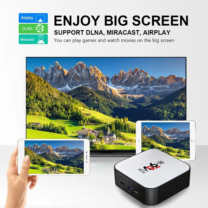 Tripsky Android TV Box M96-H Ram 4GB Rom 32GB 6K HD Android WIFI TV Box Android TV. Support cod Free shipping  Pengiriman Gratis. 6
