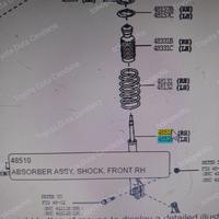 Gambar po shock absorber depan  RH/ LH Agya GR 2023 - kanan dari toyota duta cendana Kab. Cianjur 2 Tokopedia