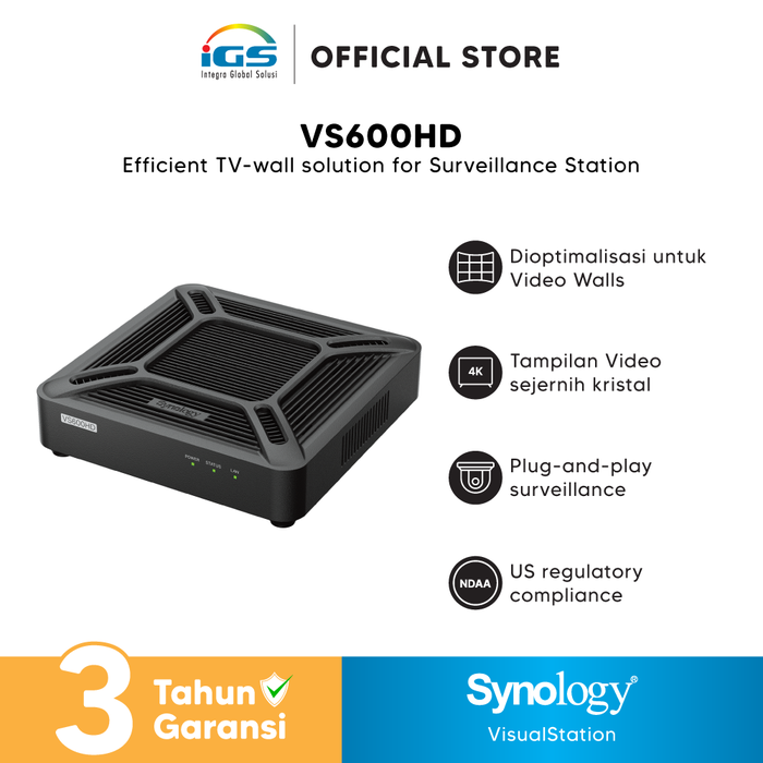 Gambar Synology VisualStation VS600HD TV-wall solution for Surveillance dari IGS Official Store Jakarta Barat Tokopedia