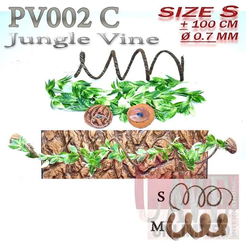 PV002 kayu akar ranting sintetis hiasan kandang jungle vine root 4