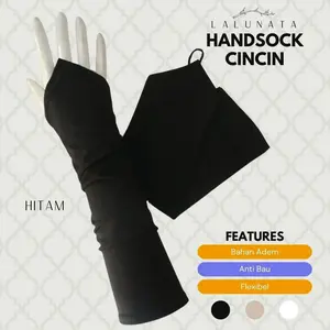 Manset ring / Handsock Cincin Polos / Manset Tangan Cincin by Lalunata