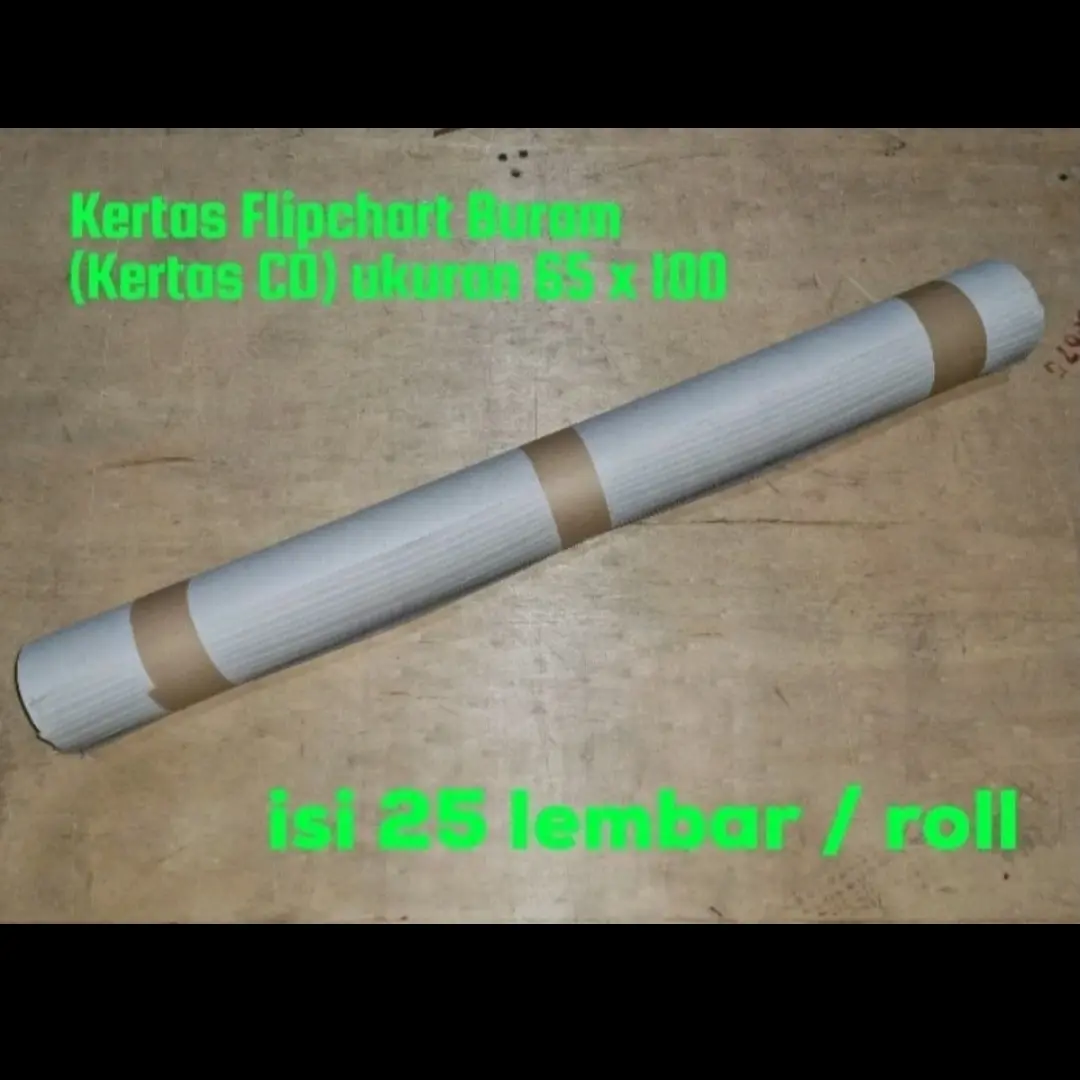 kertas flipchart 65x100 buram, flip chart paper (kertas CD) isi 25lbr