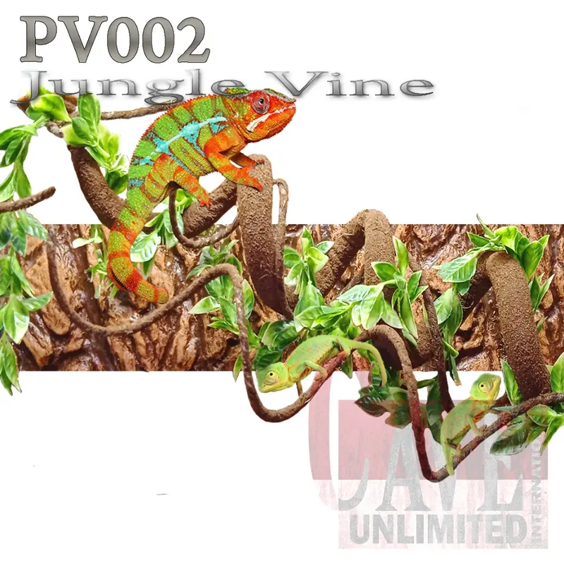 PV002 kayu akar ranting sintetis hiasan kandang jungle vine root 1