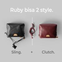 Gambar Gotosovie RUBY SLI Sling Bag Clutch Wanita Meet Up Community - Tan Brown dari Gotosovie Indonesia Kab. Sleman 4 Tokopedia