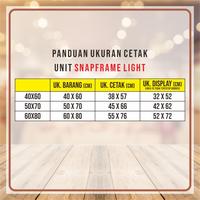 Gambar Slimlite Snap Frame Light 60x80cm - Slim Neon Box Light Box Menu Resto - Black dari SLIMLITE Kota Surabaya 5 Tokopedia