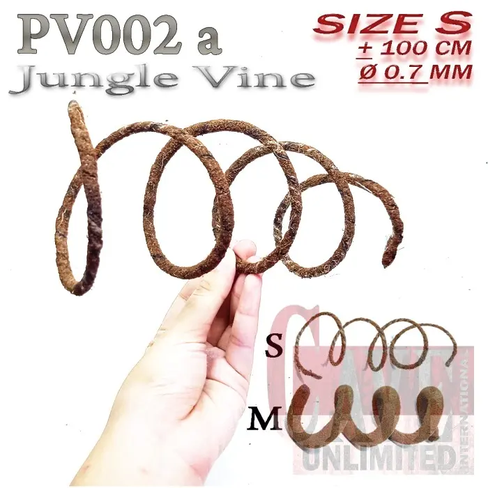PV002 kayu akar ranting sintetis hiasan kandang jungle vine root 2