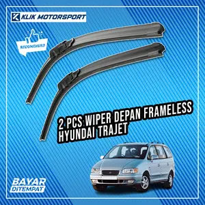 Wiper Hyundai Trajet 1999 - 2008 / Wiper Mobil Frameless - 1 Set Depan