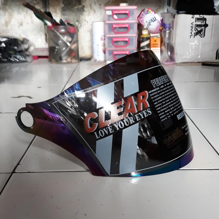 Gambar KACA HELM MDS PROTECTOR DAN BMC V100 MERK CLEAR PELANGI dari ahya helm Kab. Sleman Tokopedia