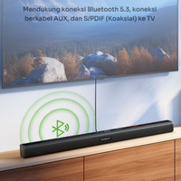 Gambar ROBOT RB590 SOUNDBAR BLUETOOTH SPEAKER TV AUX S/PDIF MICRO SD 1500MAH dari btgcom Kota Denpasar 4 Tokopedia