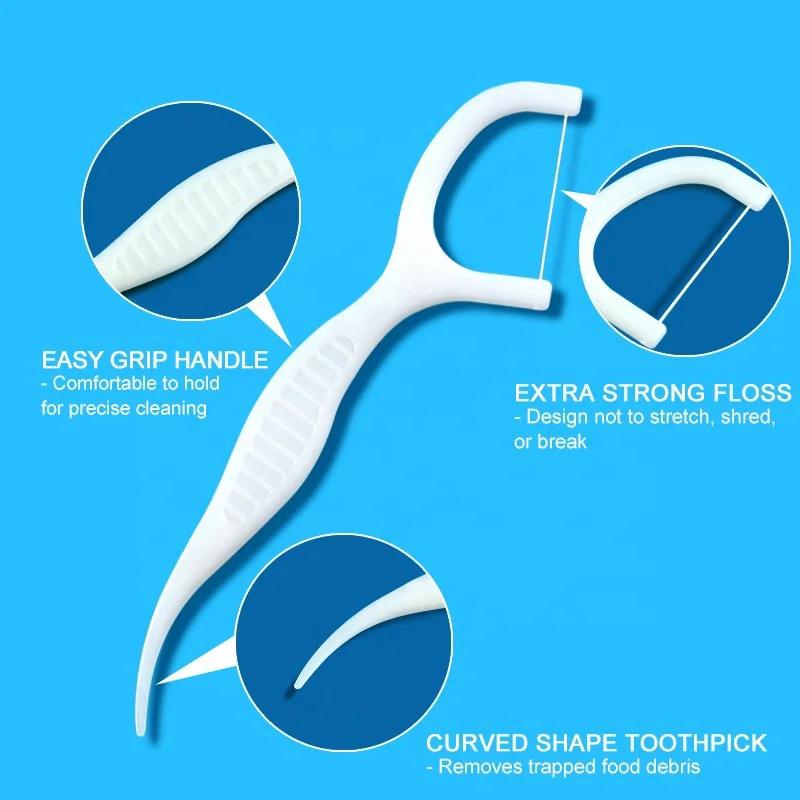 Fat Dental Floss Pembersih Sela Tusuk Gigi Toothpick Handle Big Mint 3