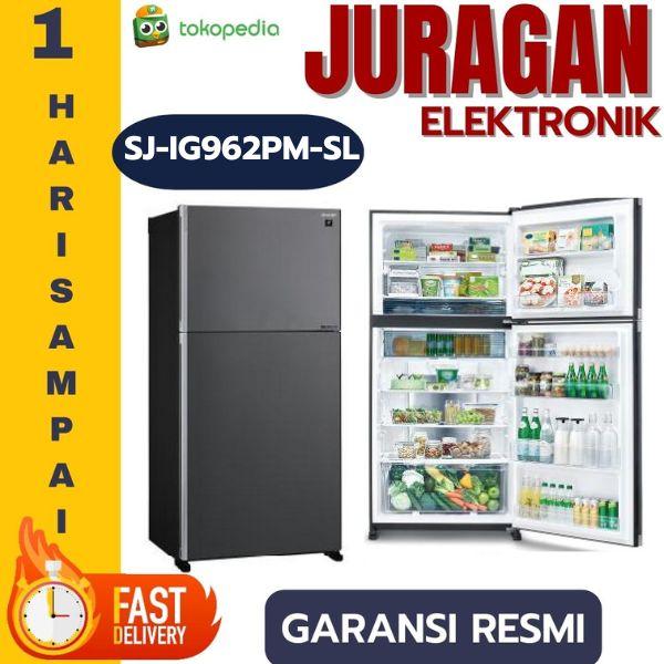 Gambar SHARP SJ-IG962PM-SL KULKAS 2 PINTU 656 L J-TECH INVERTER SJIG962PMSL dari JURAGAN ELEKTRONIK JAKARTA Kota Administrasi Jakarta Barat Tokopedia