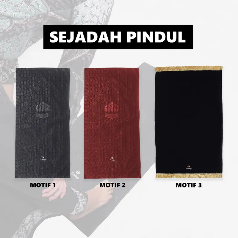 Sajadah Travel Saku Lipat Pouch Serut Praktis Prodigo Pindul 0