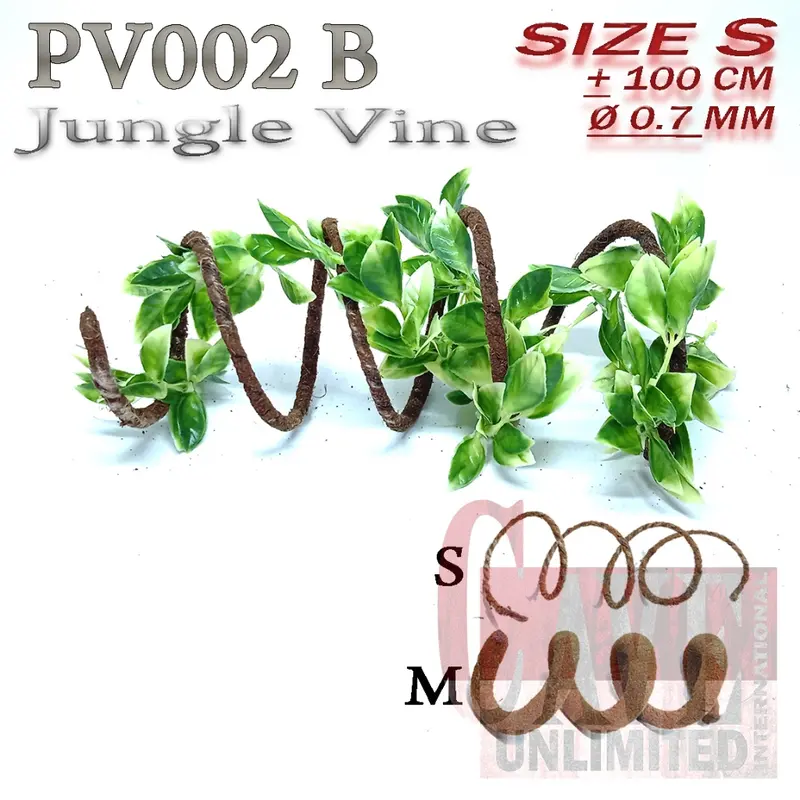 PV002 kayu akar ranting sintetis hiasan kandang jungle vine root 3