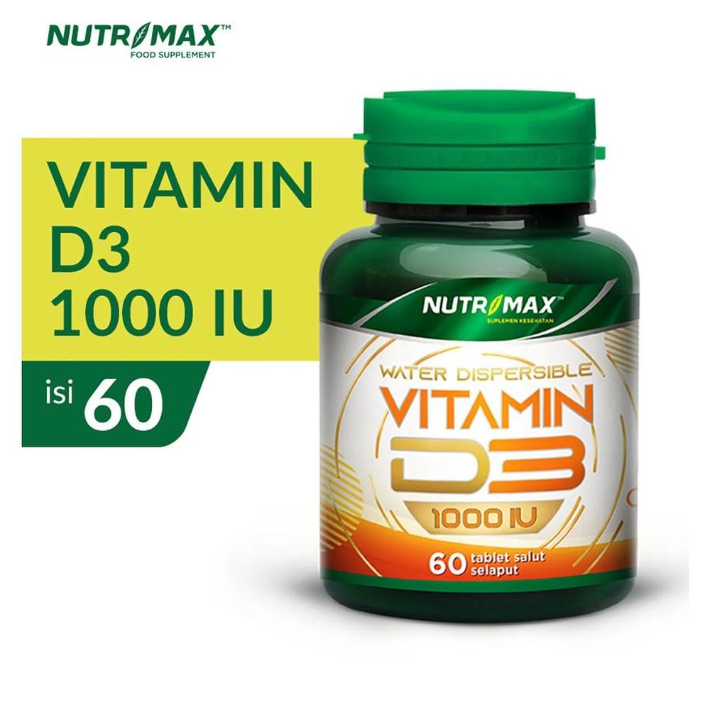 Nutrimax Vitamin Vit D3 1000 IU Kesehatan Tulang Gigi Imunitas - 60 Tablet