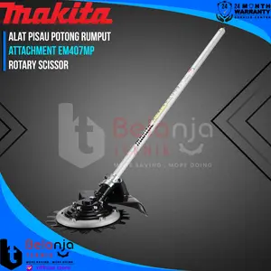 Makita Alat Pisau Potong Rumput Rotary Scissor Attachment EM407MP Dengan Kecepatan Rendah 370rpm & 790rpm Kompatibel Dengan DUX60 DUX18 EX2650LH UX01G