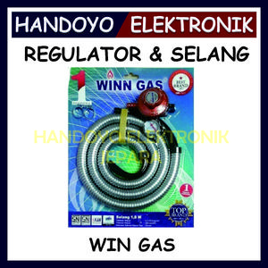 HANDOYO ELEKTRONIK WINN GAS REGULATOR + SELANG WIN GAS (Dengan Meteran) RESMI DAN PASTINYA ORY