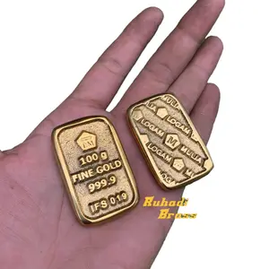 Diecast Fine Gold / Miniatur Emas Batangan 999.9 Kuningan Gold 100gram