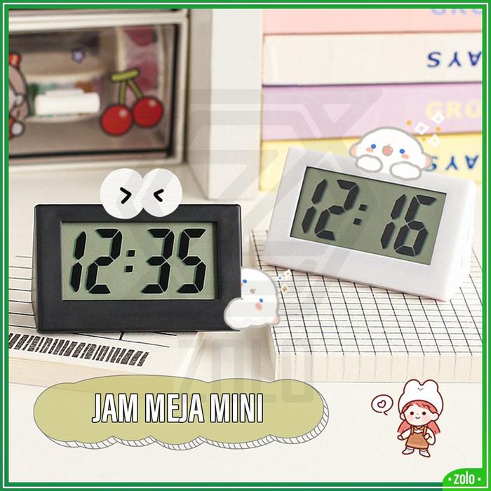 Jual [zolo] Jam Meja Mini LED / Jam Digital LCD Minimalist Desk Clock ...