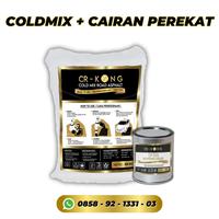 Gambar PESANAN KHUSUS ASPAL COLD MIX INSTAN MURAH INSTANT ASPHALT COOL dari CR KONG Cold Mix Road Asphalt Kota Bekasi 2 Tokopedia