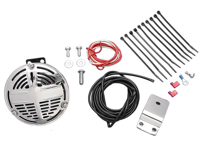 Gambar VTWIN #33-0009 OEM REPL 69036-88 Classic 12V Horn Kit with Bracket dari BANDUNGPARTS Kota Bandung Tokopedia