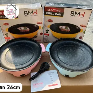 ELEKTRIK GRILL PAN MULTIFUNGSI GRILLPAN ELEKTRIK BISA GORENG N PANGGAN