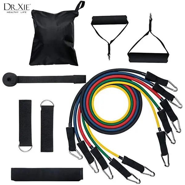 Resistance Bands 11 in 1 Set Tali Pembantu Resistance Tube Elastic Fit 3