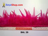 Gambar Bulu Ayam Lancip Pink kemerahan (BAL 26) dari ikeyashop Kota Surabaya 1 Tokopedia