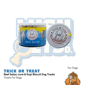 Trick or Treat Beef Satay June & Kopi Biscuit Dog Treats - 75gr