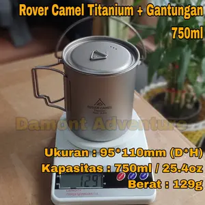 Mug Gelas Cangkir Titanium Rover Camel 750ml