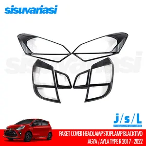 Agya Ayla 1.2 2017–2022 Garnish Lampu Depan & Belakang | Cover Headlamp Stoplamp JSL