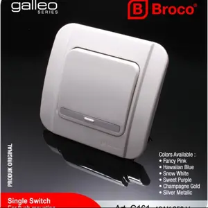 BROCO GALLEO SAKLAR ENGKEL IB INBOW 1 WAY 1 GANG G161