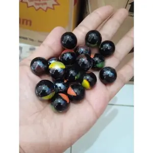 Mainan Kelereng Hitam 50 pcs