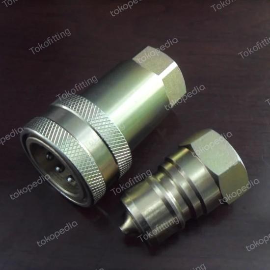 Jual hydraulic hidrolik coupler 2 inch quick connect 375 Bar - Jakarta ...