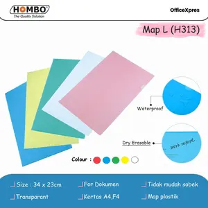 Map L F4 / Map Bening Clear Sleeve / Clear Folder F4 Folio H313 Hombo