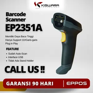 Scanner Barcode EPPOS 1D EP2351A [Auto Sense-Scan] Murah