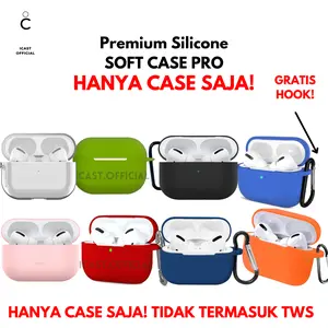 Case AirPods Pro Silicone Case Gratis HOOK Transparant Case