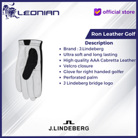 Gambar Sarung Tangan Golf J.Lindeberg Ron Leather Golf A | Golf Glove - WHITE, XL dari Leonian Golf ID Kota Administrasi Jakarta Utara 2 Tokopedia