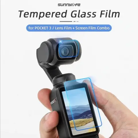 Sunnylife Lens Screen Protector Tempered Glass DJI Osmo Pocket 3 0