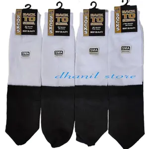 Grosir Kaos Kaki Sekolah Hitam Putih Ukuran SMA