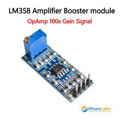 IDUINO LM358 100 Gain Signal Amplification Module Operational Amplifier Module Working Voltage