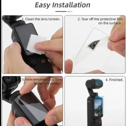 Sunnylife Lens Screen Protector Tempered Glass DJI Osmo Pocket 3 4